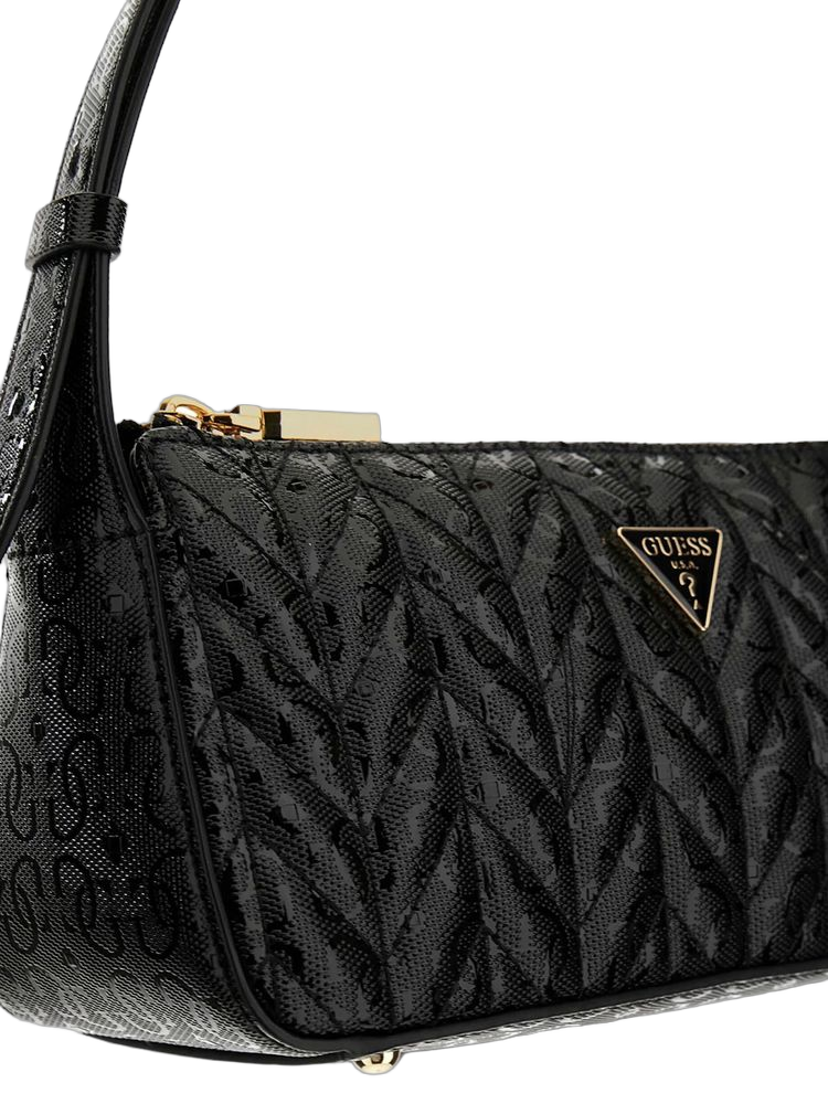 Guess Shoulder Bag — Black Polyurethane