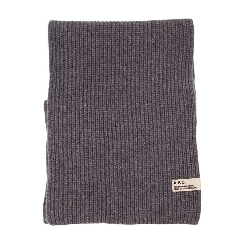 A.p.c. Sasha Scarf — Gray Wool Scarfs