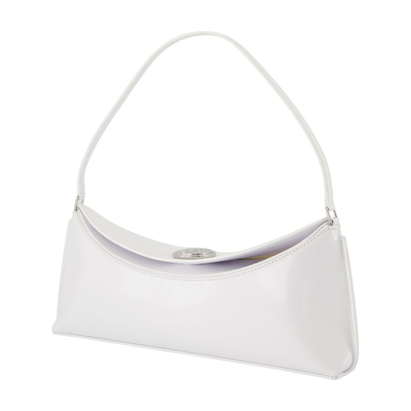 Jacquemus Calfskin Leather Shoulder Bag — White