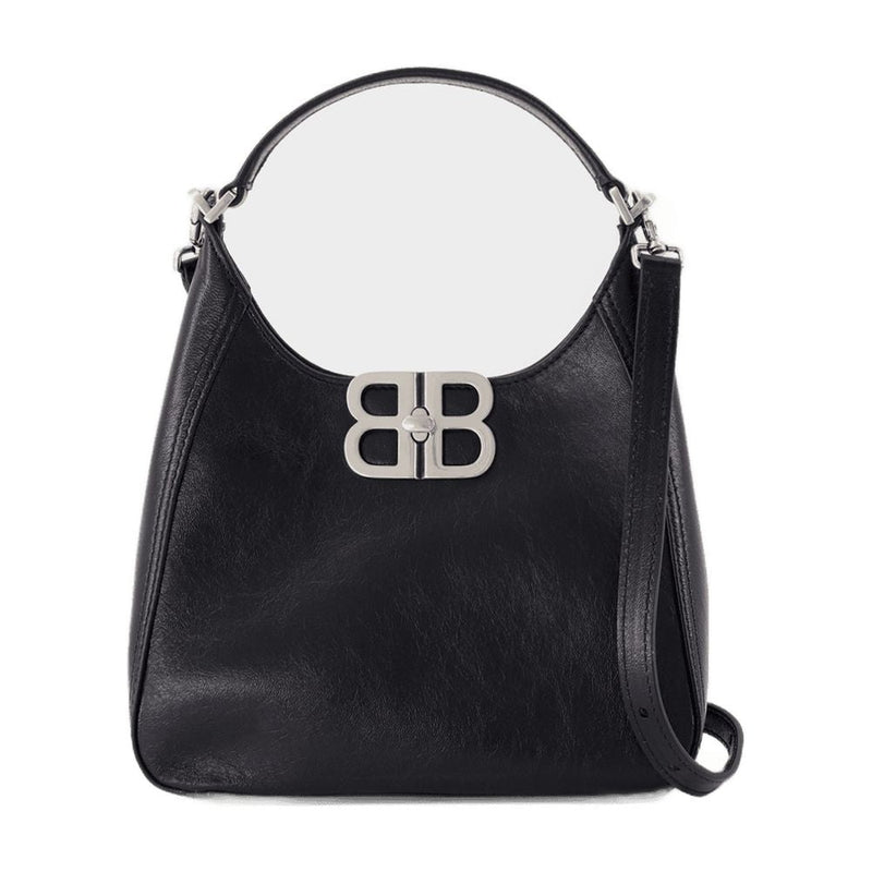 Balenciaga Bb Shoulder Bag — Black Lambskin
