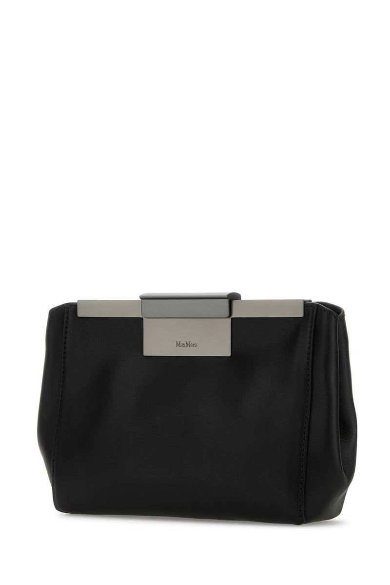 Max Mara Leather Belt Bag — Black