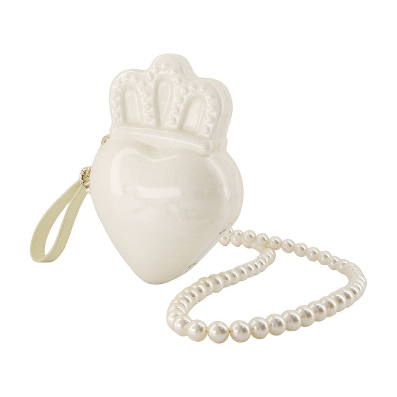 Simone Rocha Claddagh Crossbody Bag — White Acrylic