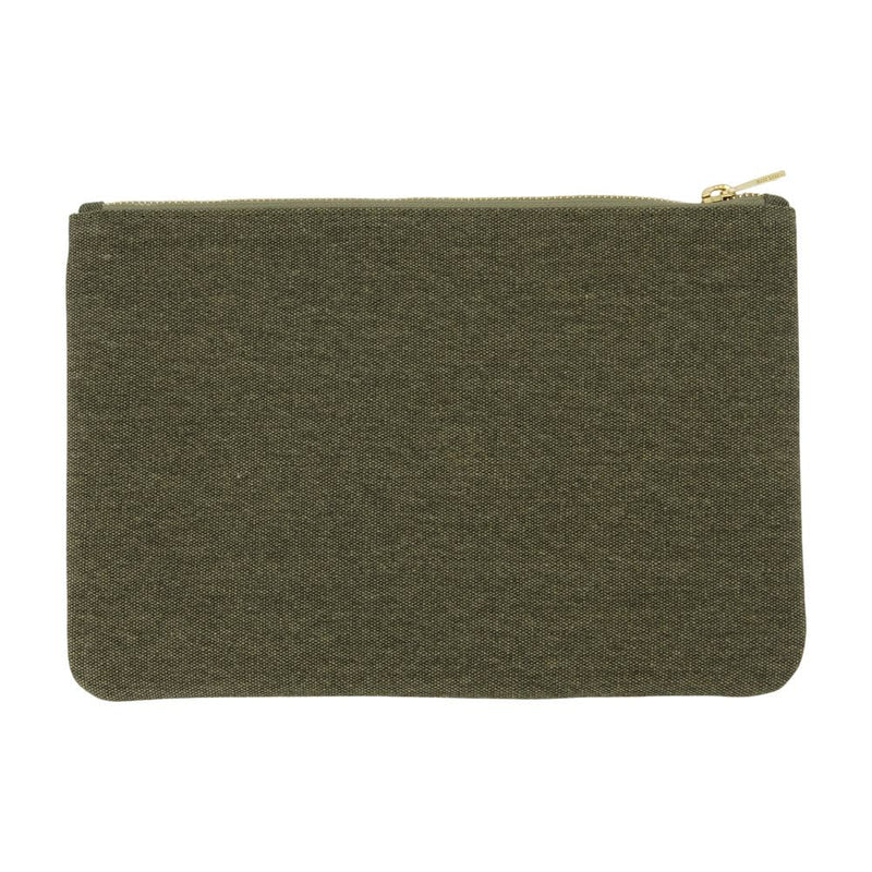 Anine Bing Clutch — Green Cotton