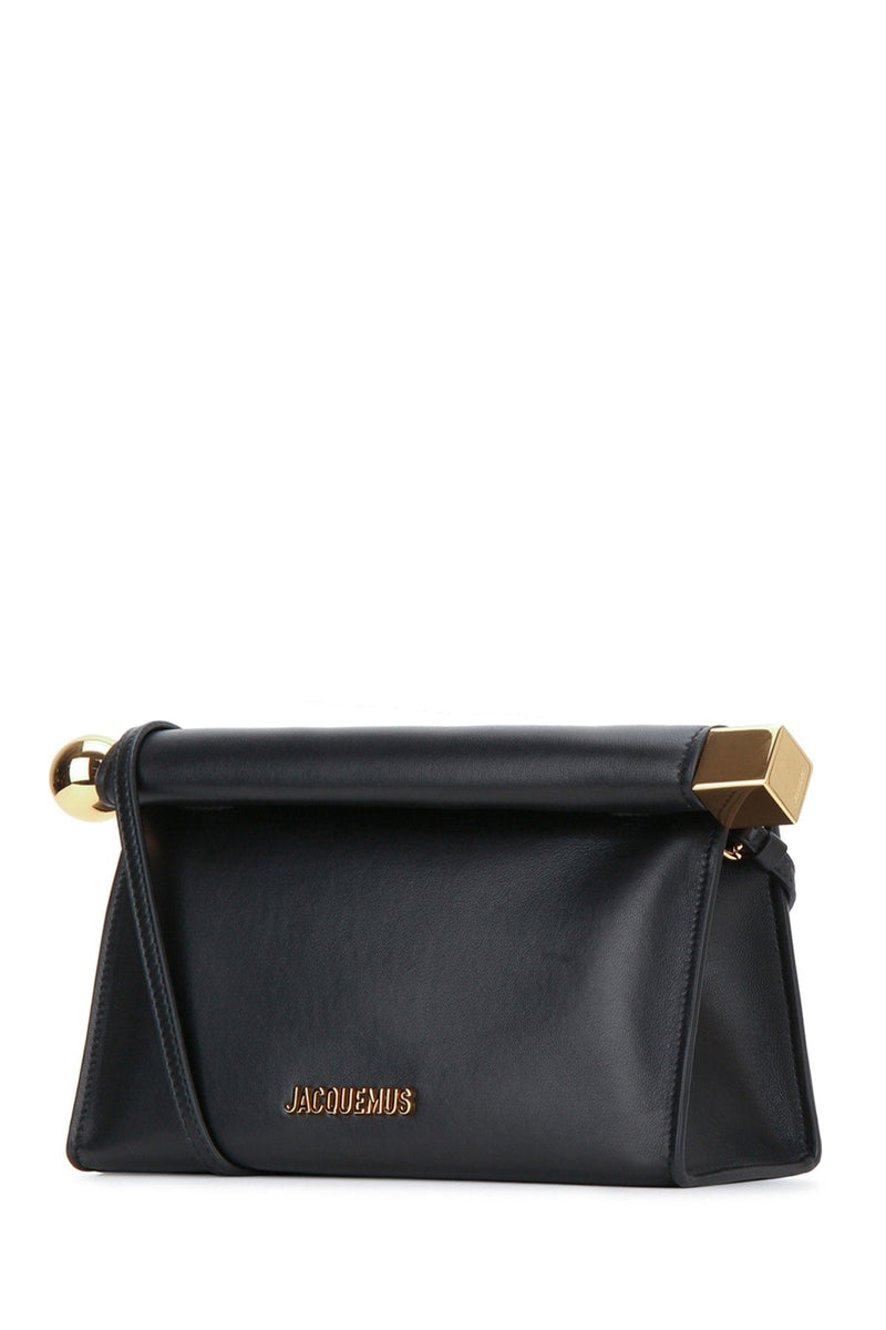 Jacquemus Rond Shoulder Bag — Black Leather