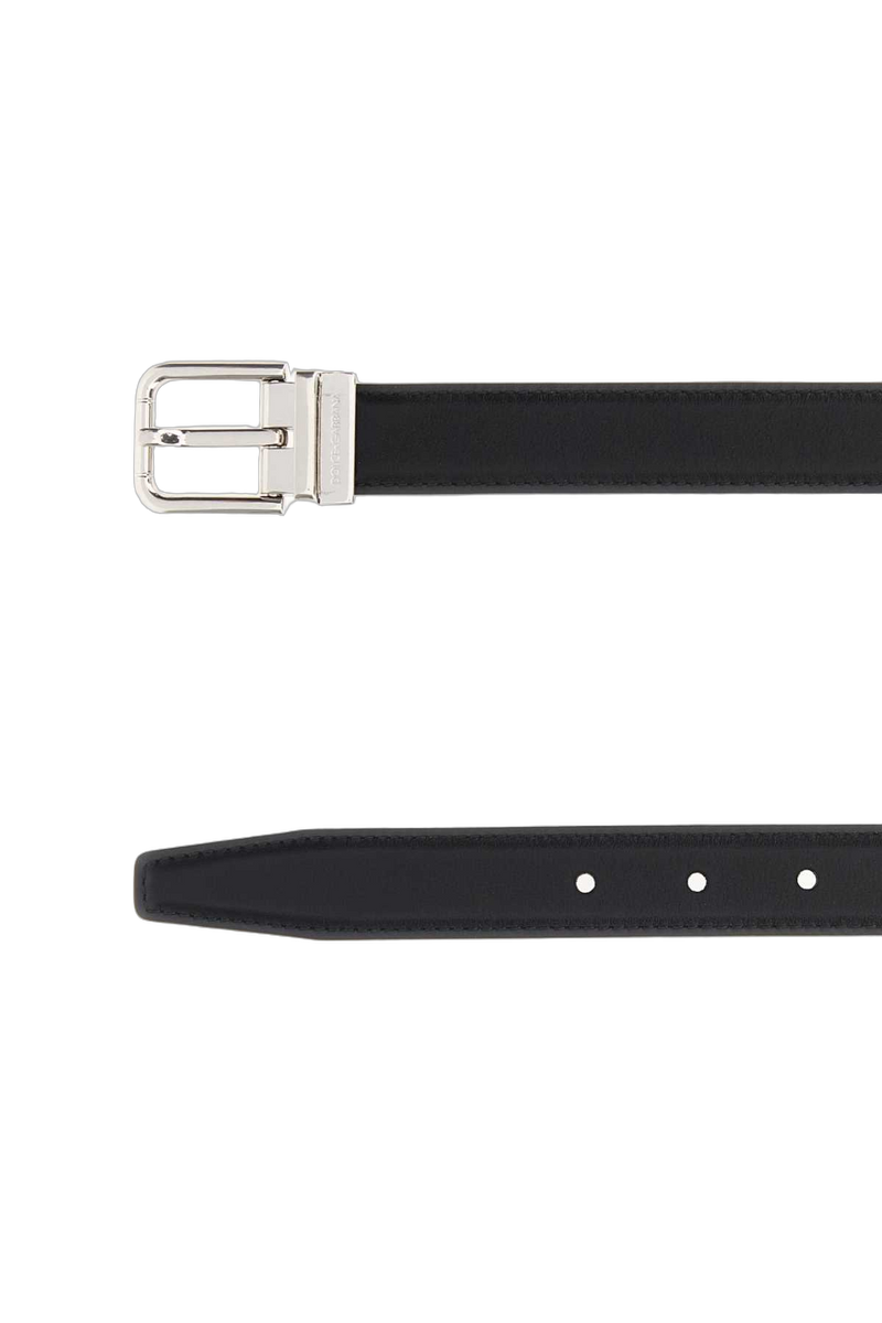 Dolce & Gabbana Leather Belt — Black