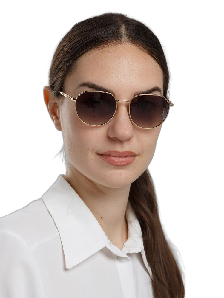 Zadig & Voltaire Szv514 Metal Aviator Sunglasses — Rose Gold