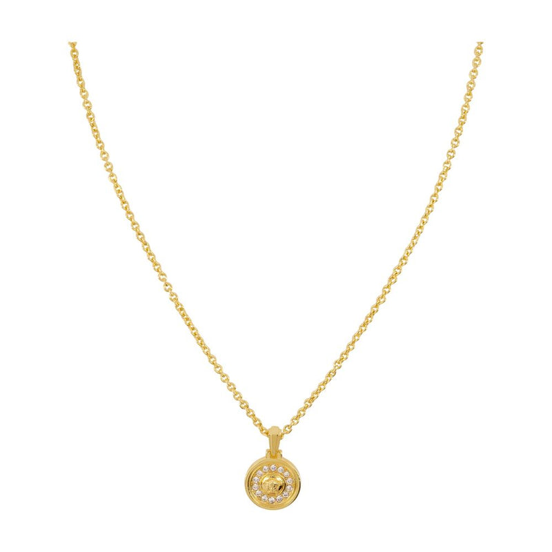 Versace Gold Coin Pendant Necklace — Metal Necklaces