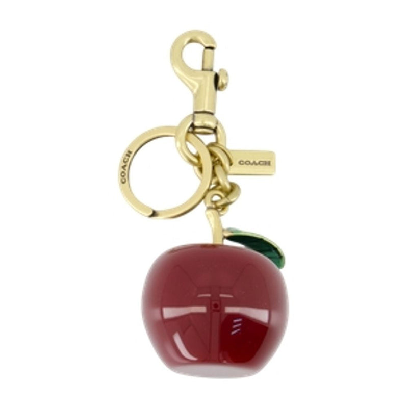 Coach Apple-Shaped Resin Key Case — Red Keychains