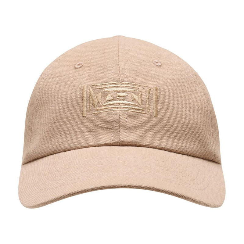 Marni Clzc0108gs-Uscz17-00w40 Cotton Baseball Cap — Beige Caps