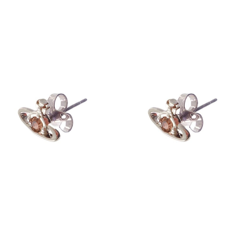 Vivienne Westwood Nano Solitaire Earrings — Silver Metal