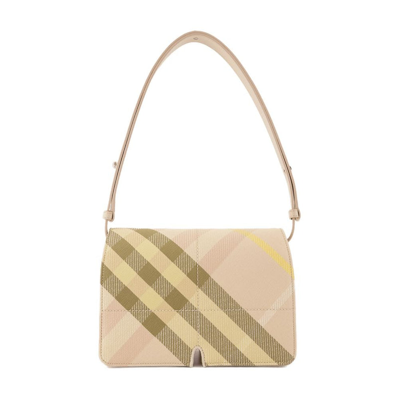 Burberry Shoulder Bag — Beige Synthetic