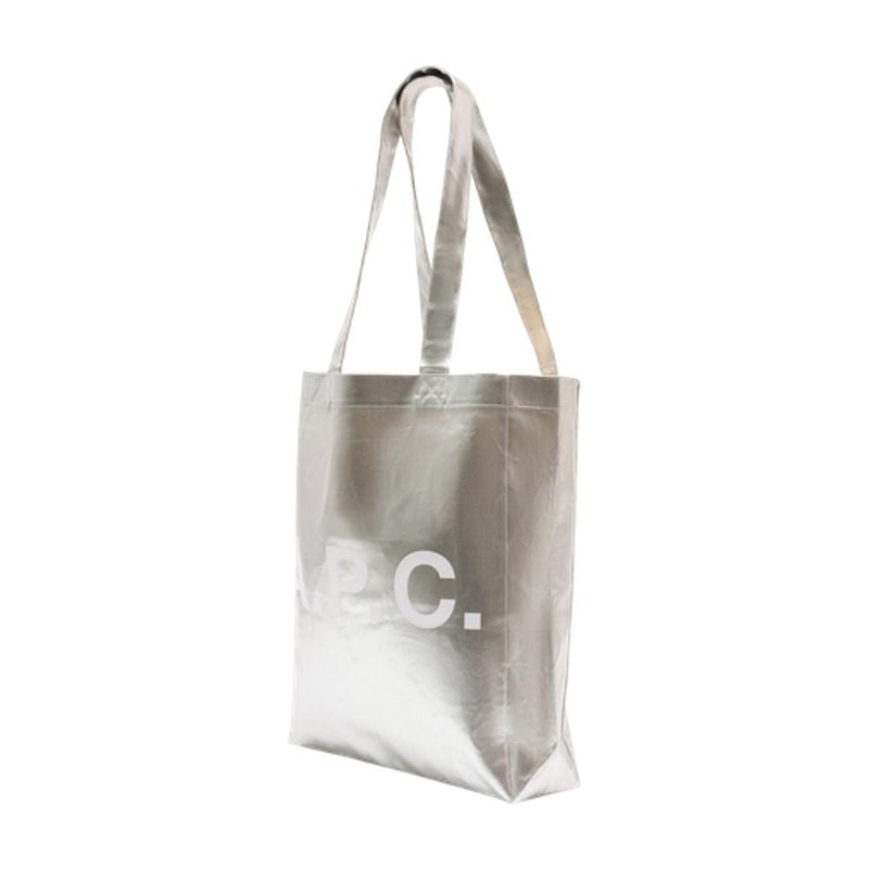 A.p.c. Lou Tote Bag — Silver Synthetic