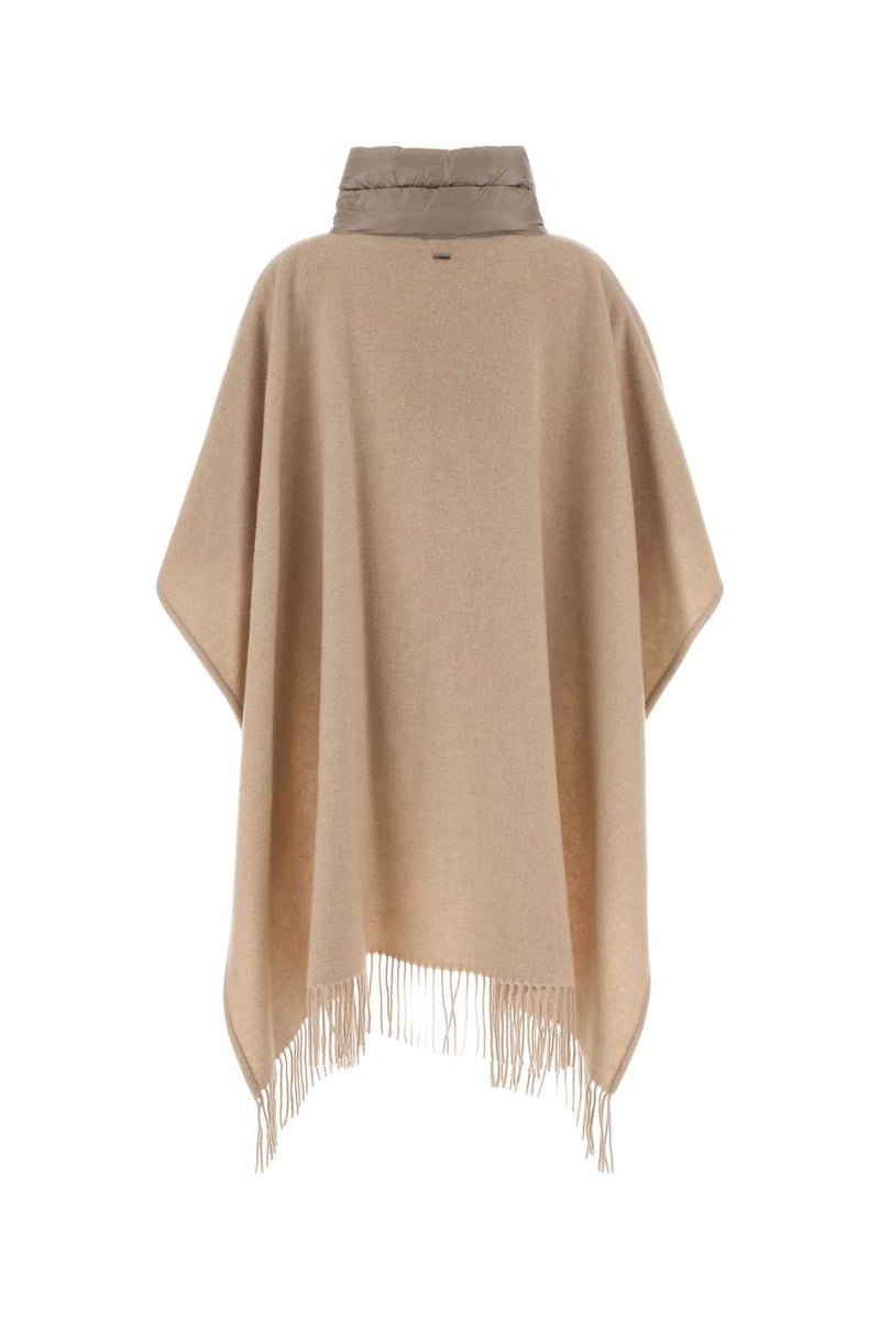 Herno Cappa Shawl — Beige Exterior: Wool Cashmere Shawls
