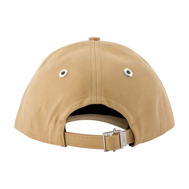 Ami Paris Ucp265.aw0041-A184 Baseball Cap — Beige Cotton Caps