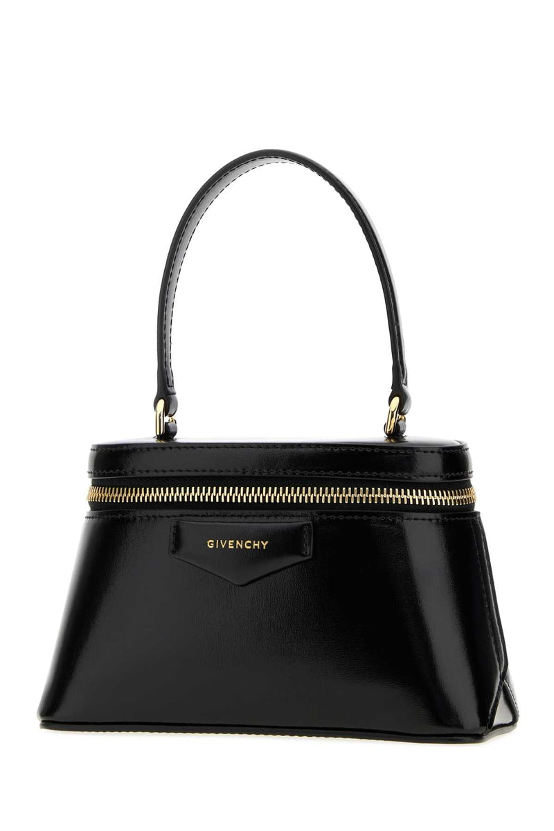 Givenchy Patent Leather Top Handle Bag — Black