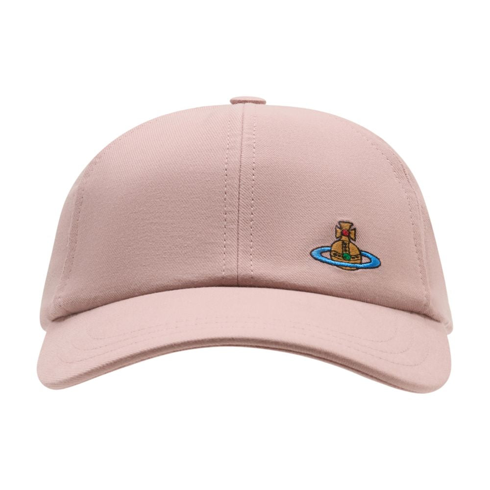 Vivienne Westwood 81020019-W01hc-G401 Cotton Baseball Cap — Pink Caps