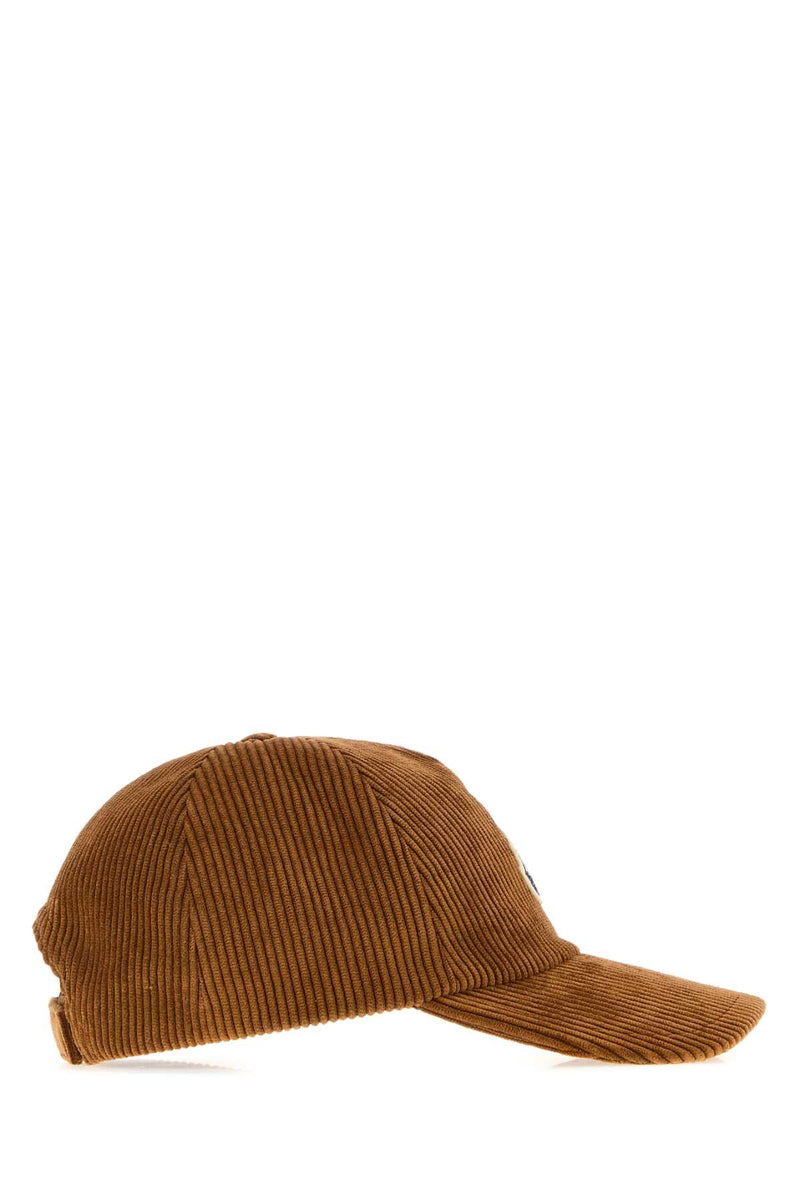Moncler Baseball Stretch Corduroy Cap — Caramel Caps