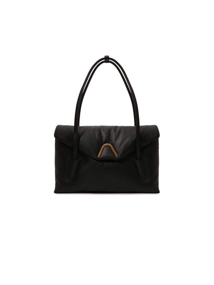 Coccinelle Chester Shoulder Bag — Black Cow Leather