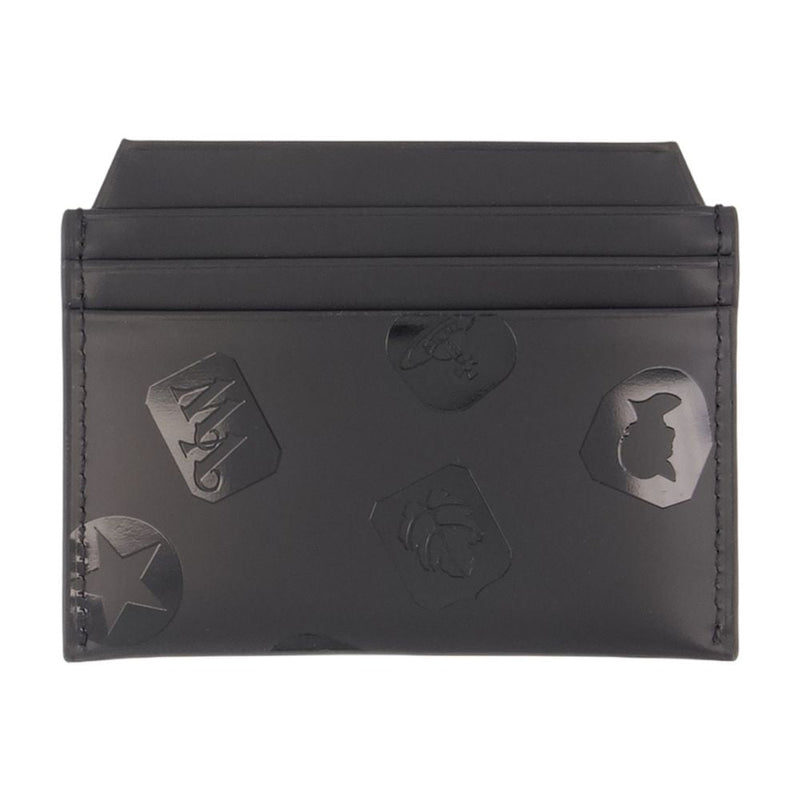 Vivienne Westwood Embossed Calfskin Card Case — Black Cases