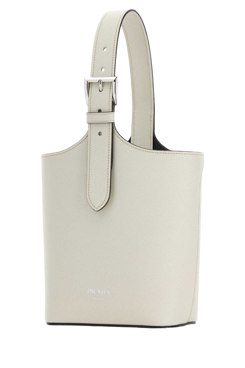Prada Saffiano Leather Shoulder Bag — White