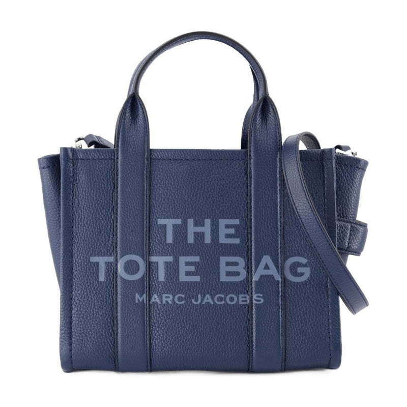 Marc Jacobs Pebbled Leather Tote Bag — Navy Cowhide