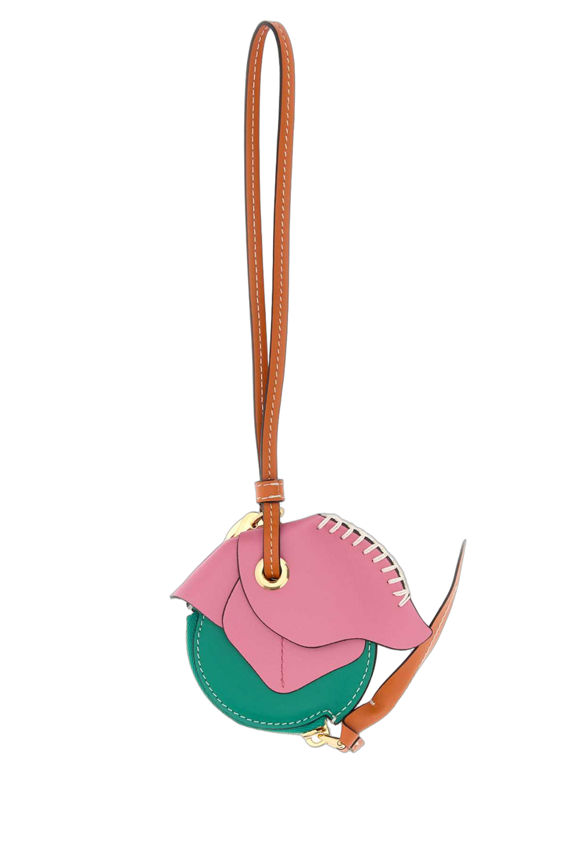 Prada Trick Coin Purse — Multicolor Steel-calf Leather Purses