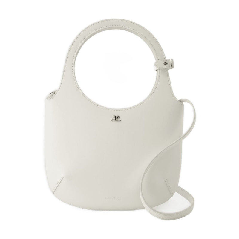 Courrèges Crossbody Bag — White Calfskin