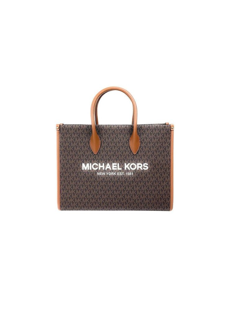 Michael Kors Tote Bag — Brown 89.coated Canvas