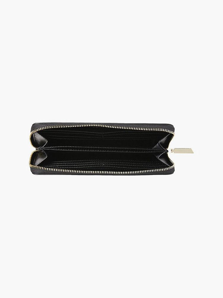 Calvin Klein Logo Leather Wallet — Black Recycled Polyester