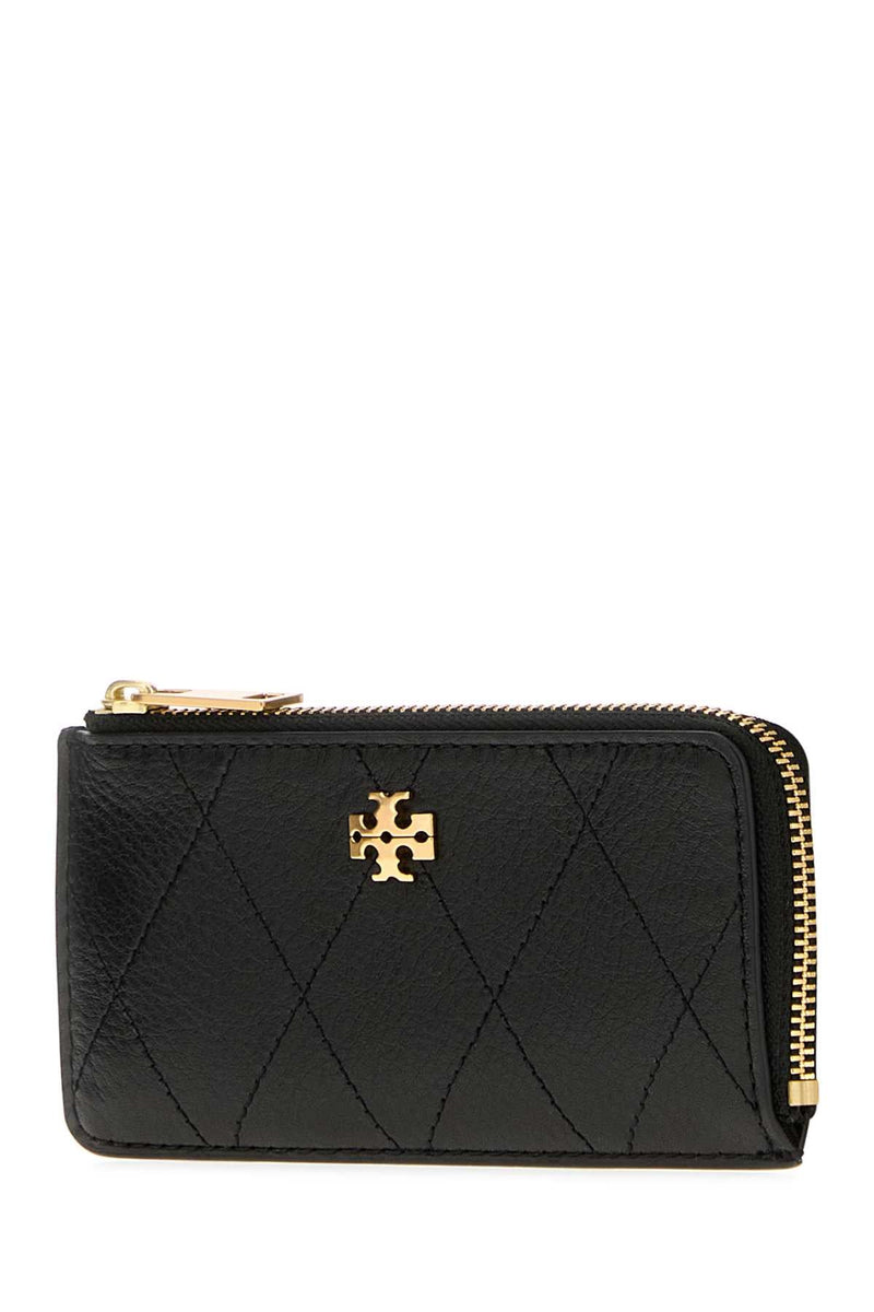 Tory Burch Quilted Card Case — Black Cases