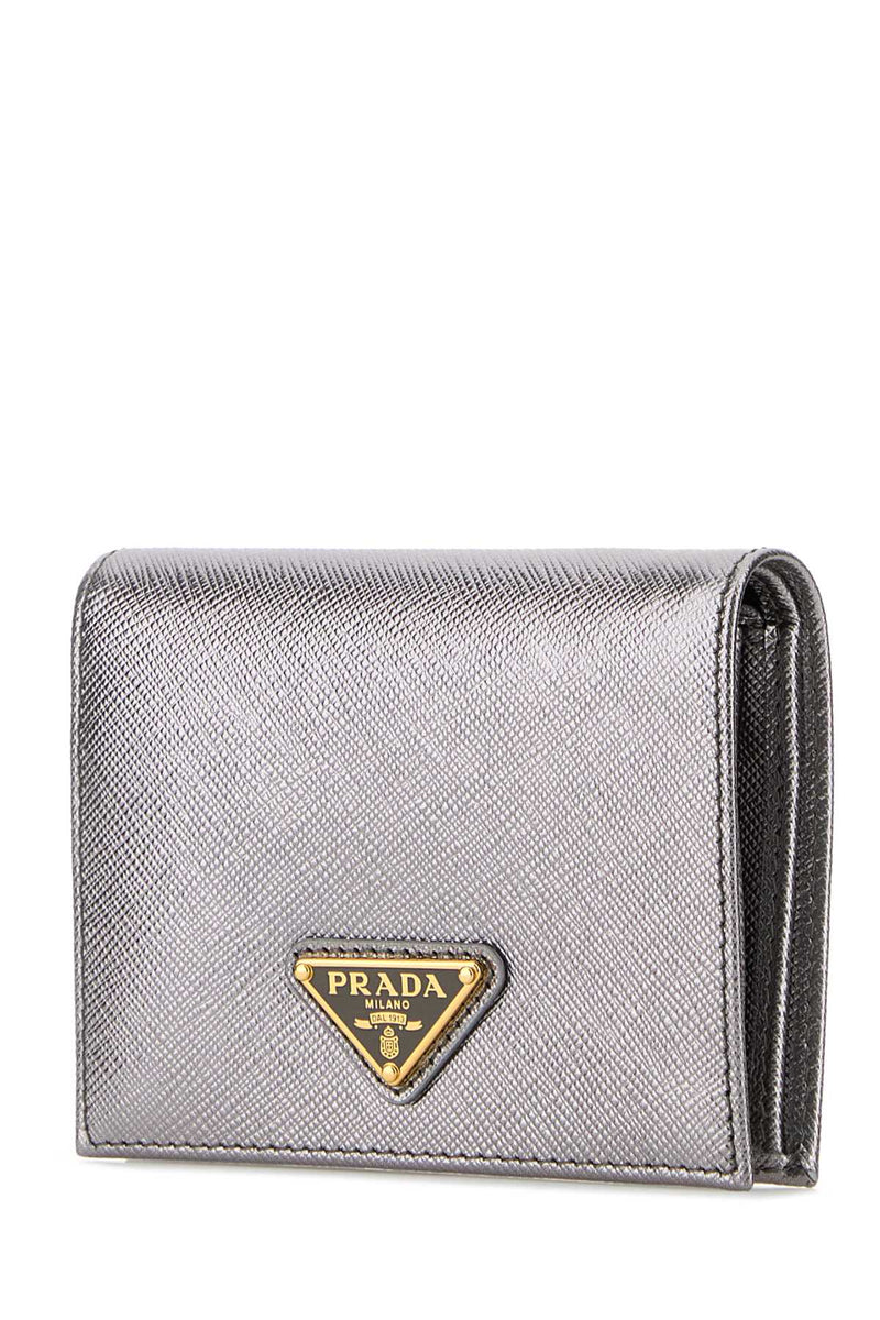 Prada Milano Wallet — Silver