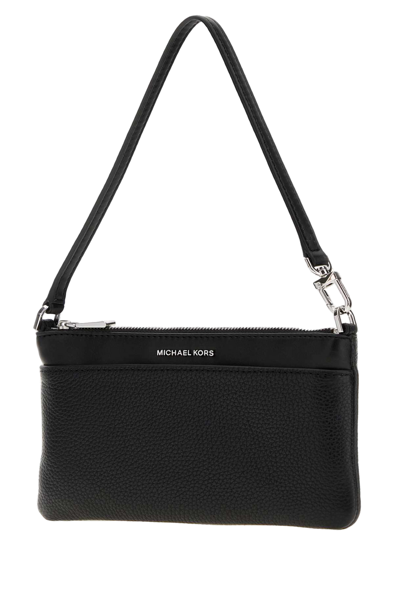 Michael By Kors Conv Clutch — Black Mixed Fibres