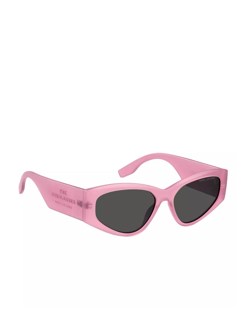 Marc Jacobs 803splgy Logo Cat-Eye Sunglasses — Pink Acetate