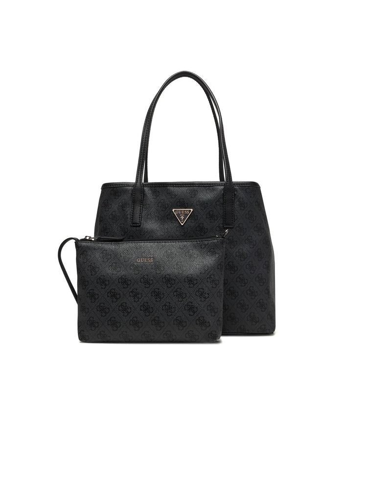 Guess Tote Bag — Black Polyurethane