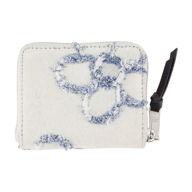 Marc Jacobs Printed Cotton Compact Wallet — Blue Accessories /