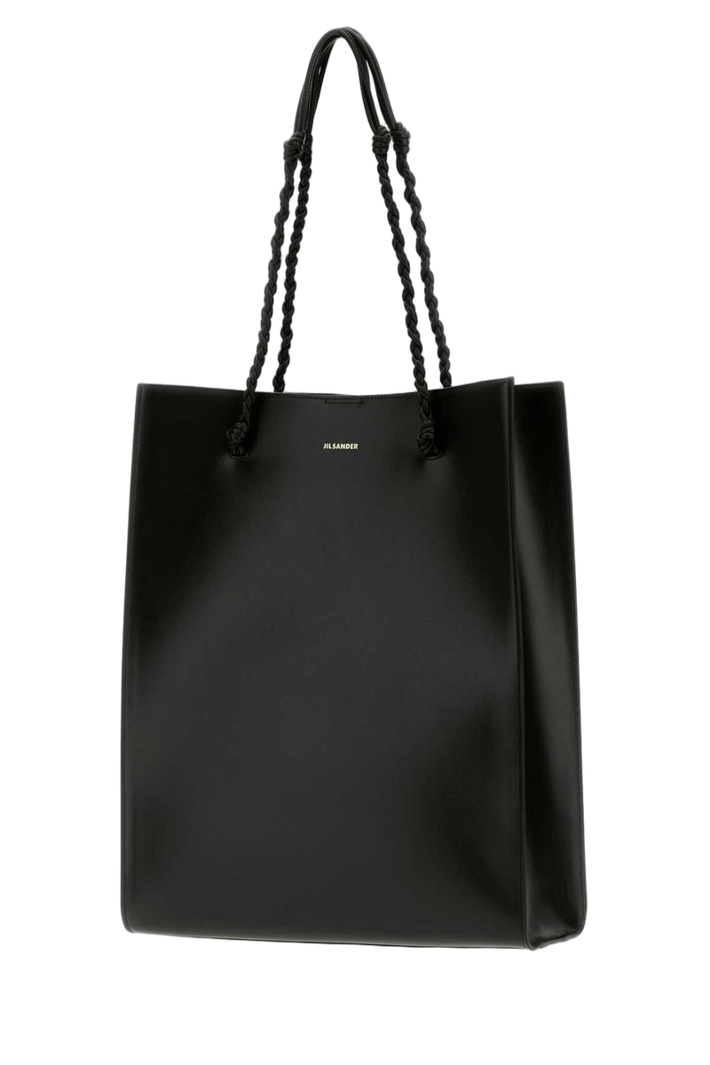 Jil Sander Leather Tote Bag — Black