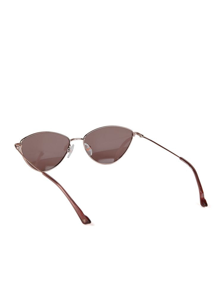 Hickmann Hi3232 Oval Metal Frame Sunglasses — Rose Gold