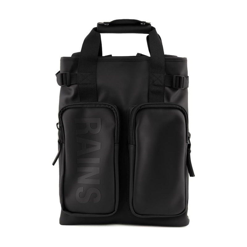 Rains Texel Backpack — Black Synthetic