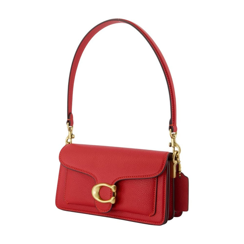 Coach Shoulder Bag — Red Cowhide