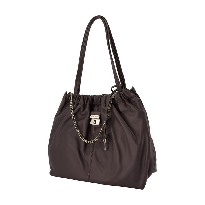 Marc Jacobs Lambskin Leather Tote Bag — Brown