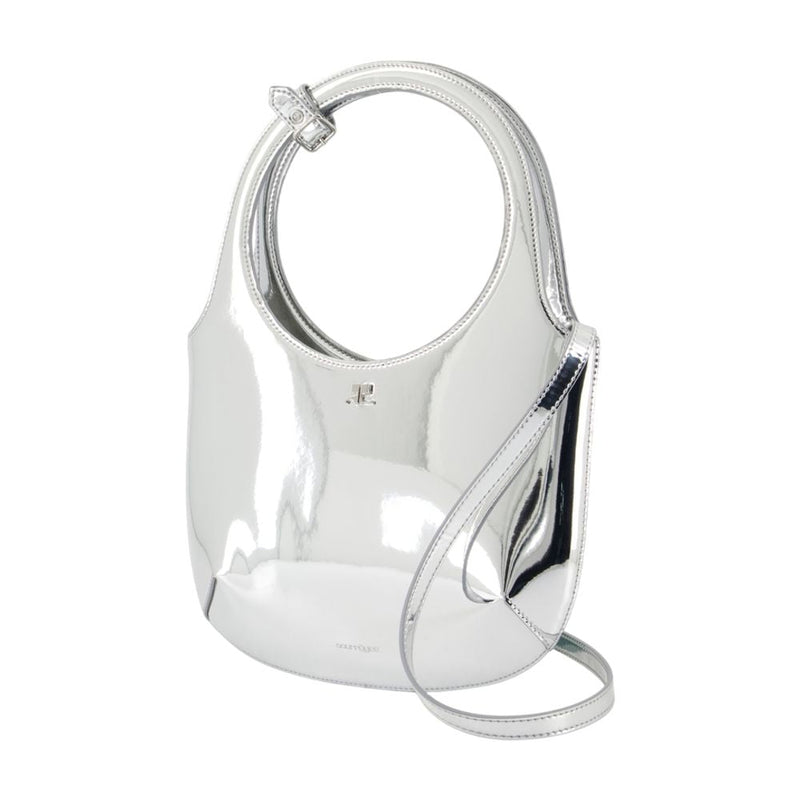 Courrèges Holy Mirror Shoulder Bag — Silver Synthetic