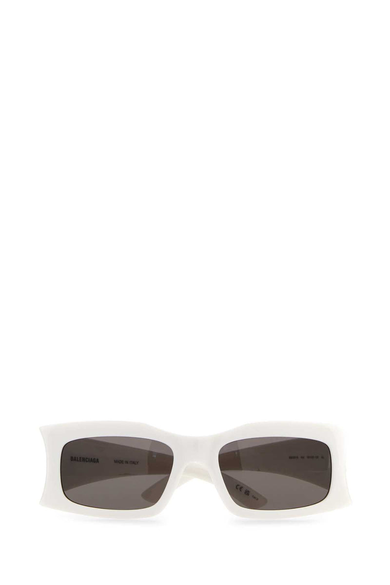 Balenciaga 751432t0007 Acetate Rectangle Frame Sunglasses — White