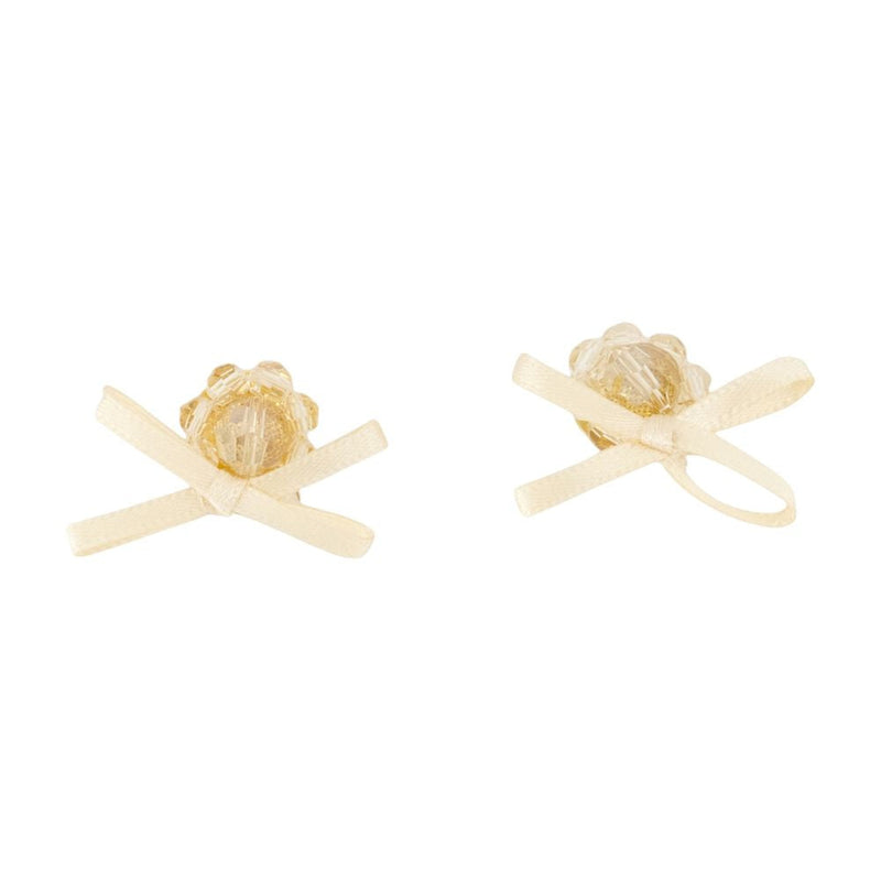 Simone Rocha Bow Daisy Earrings — Yellow Others