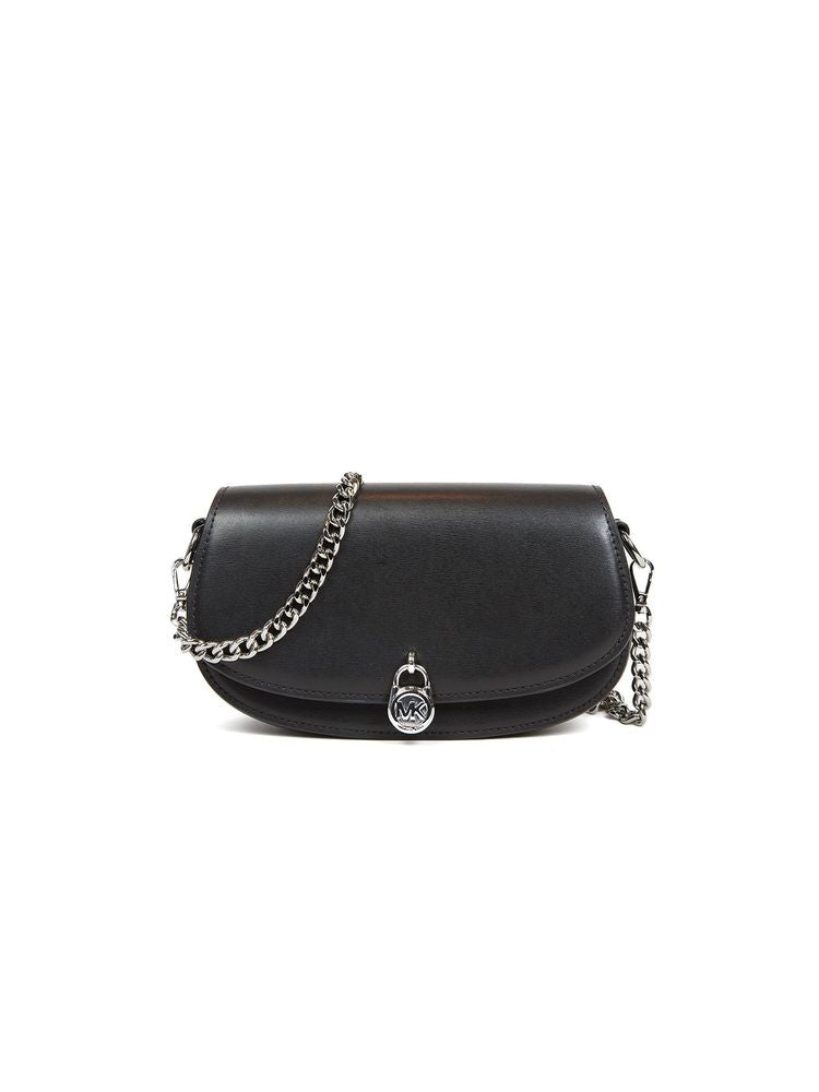 Michael Kors Mila Crossbody Bag — Black Leather