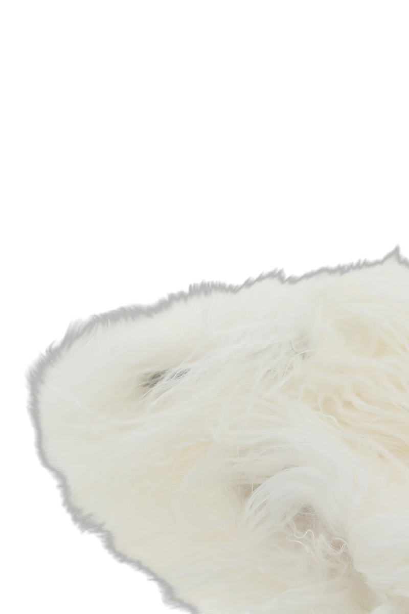 Monot Monotfw22025shearling Shearling Winter Hat — White