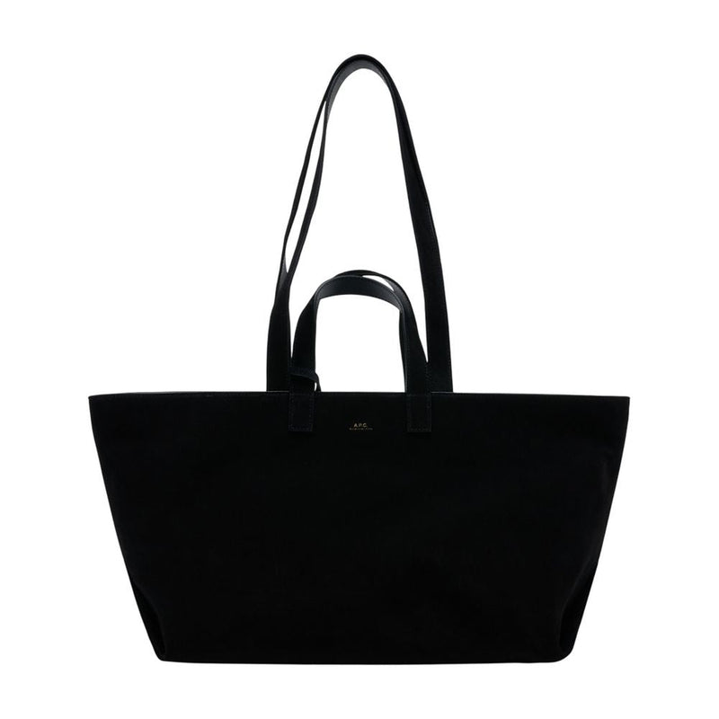 A.p.c. Le Drummer Tote Bag — Black Calfskin