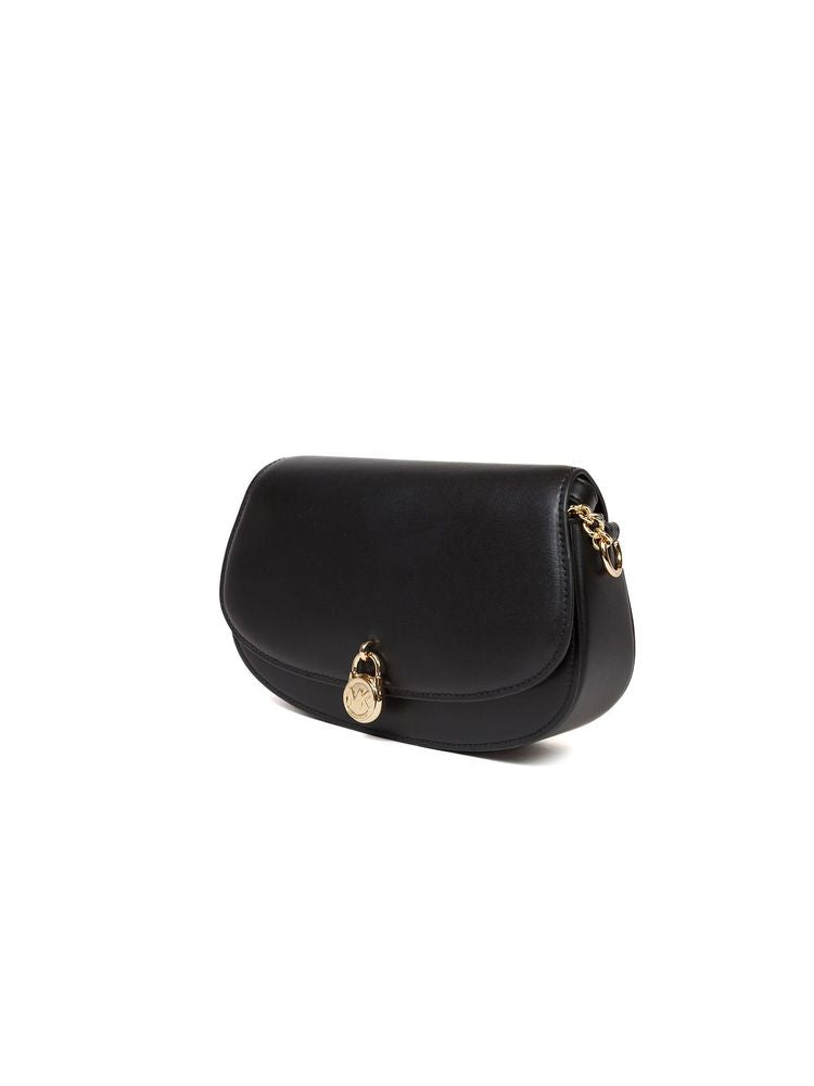 Michael Kors Crossbody Bag — Black Leather | Trim: Polyurethane