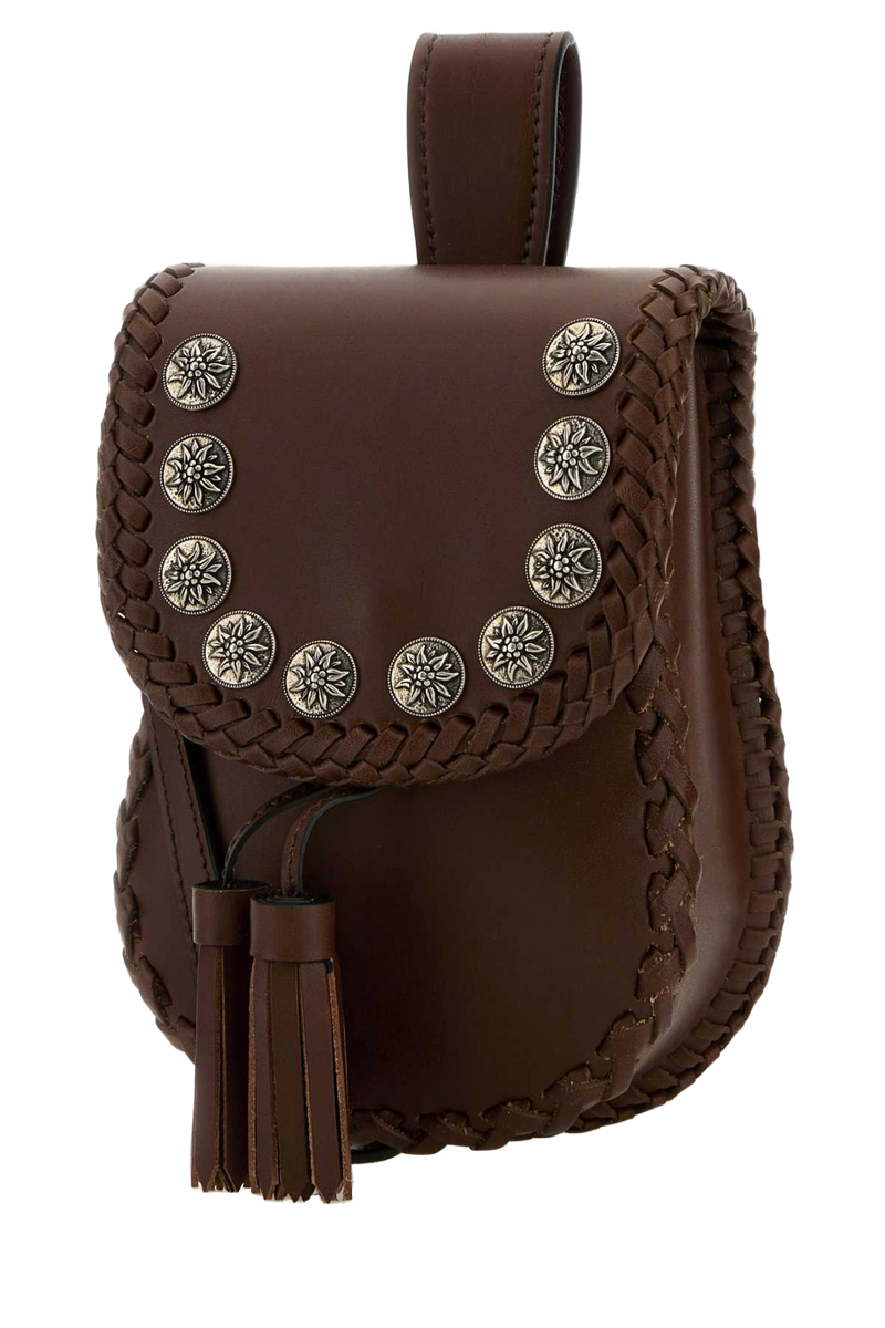 Prada Miniborse Crossbody Bag — Brown Vitello