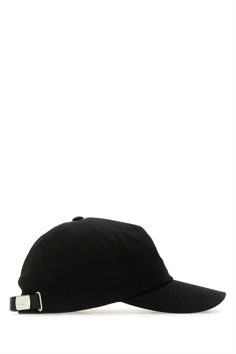 Alexander Mcqueen 6328964105q Cotton Baseball Cap — Black Exterior: Caps