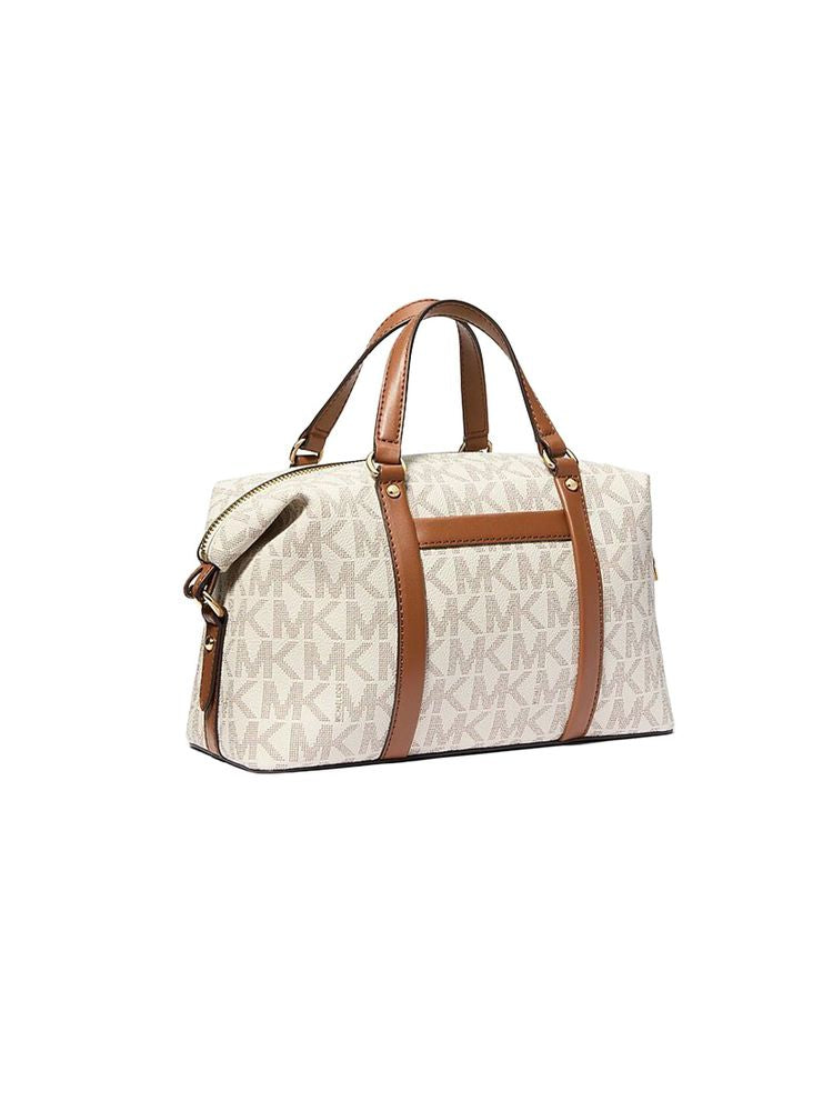 Michael Kors Signature Logo Coated Canvas Shoulder Bag — Beige 89.coated